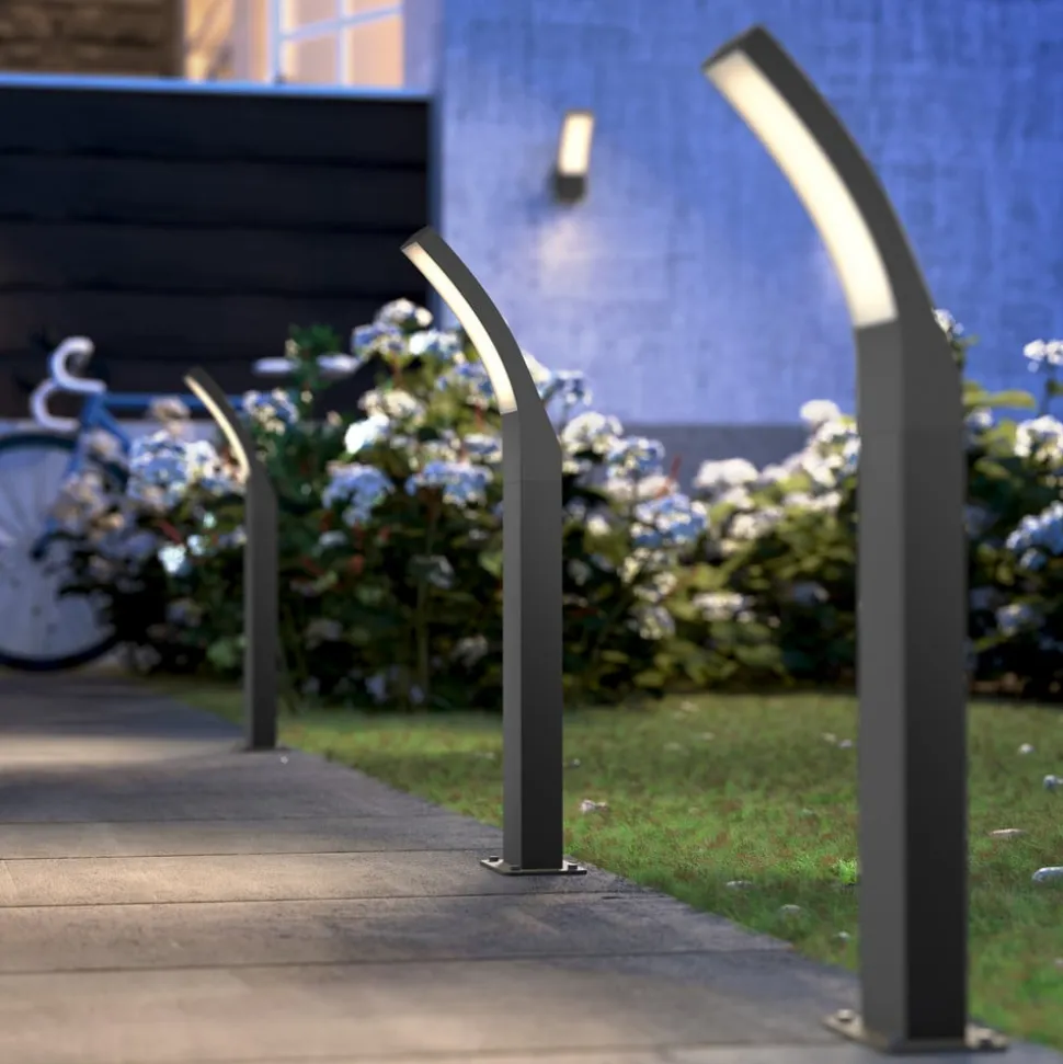 Philips Splay LED-vejlampe, 60 cm, 2.700 K, antracit, IP44