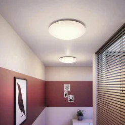 Philips Suede - rund LED-loftlampe, Ø 38 cm