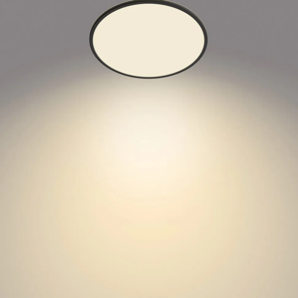 Philips SuperSlim loftlampe 2.700K Ø42cm sort