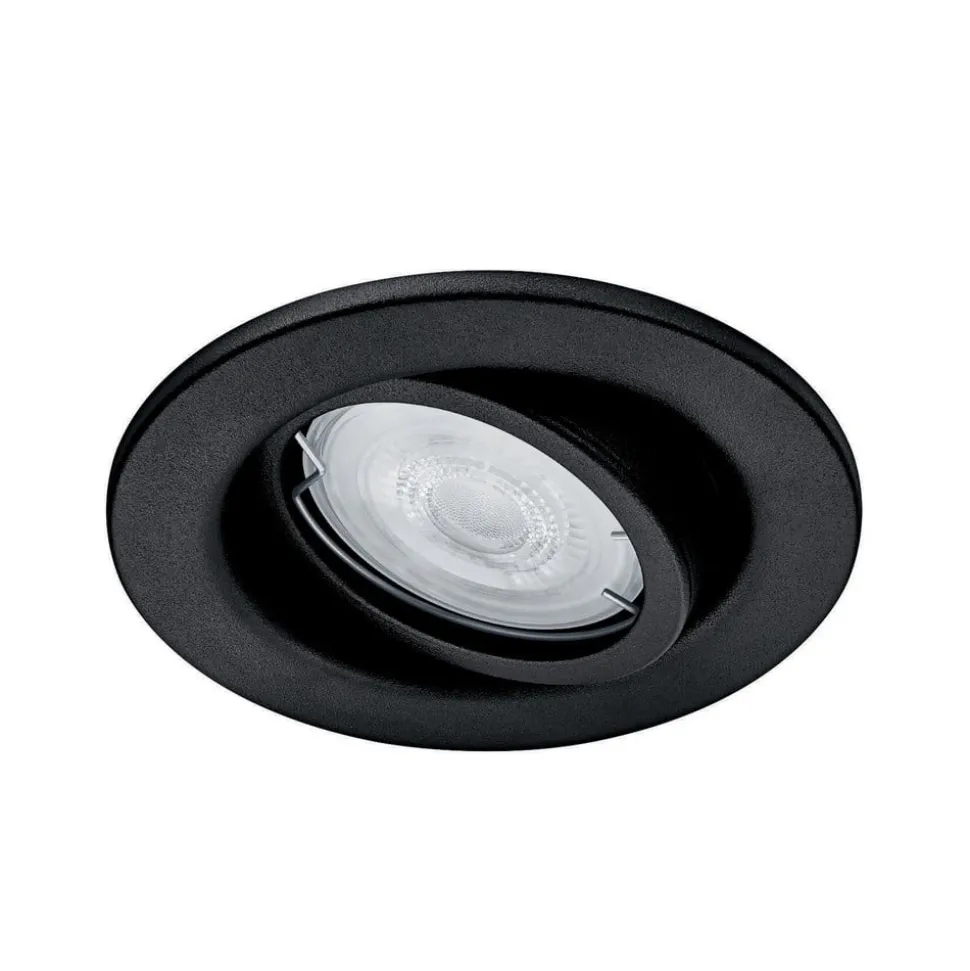 Philips udendørs indbygningslampe Fresco, sort, stål, GU10