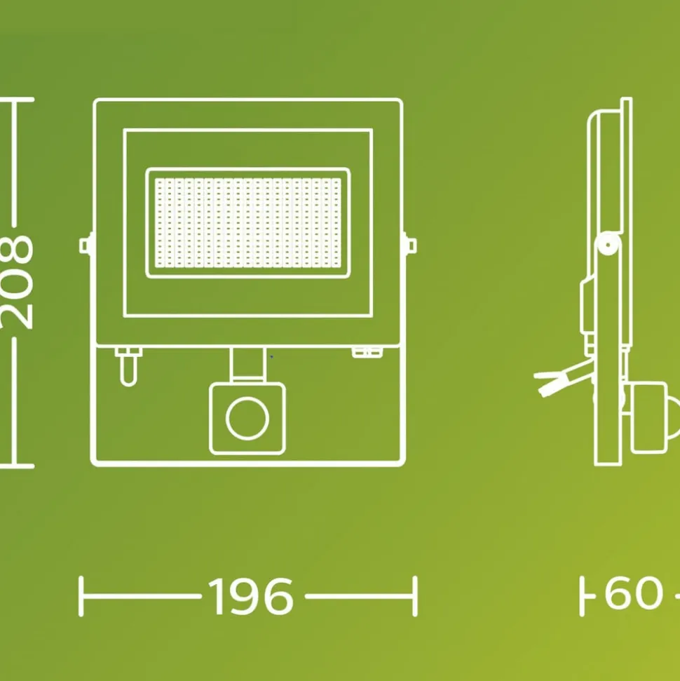 Philips udendørs LED-spot Lois UE Sensor, 24 W, 5.000 K IP65