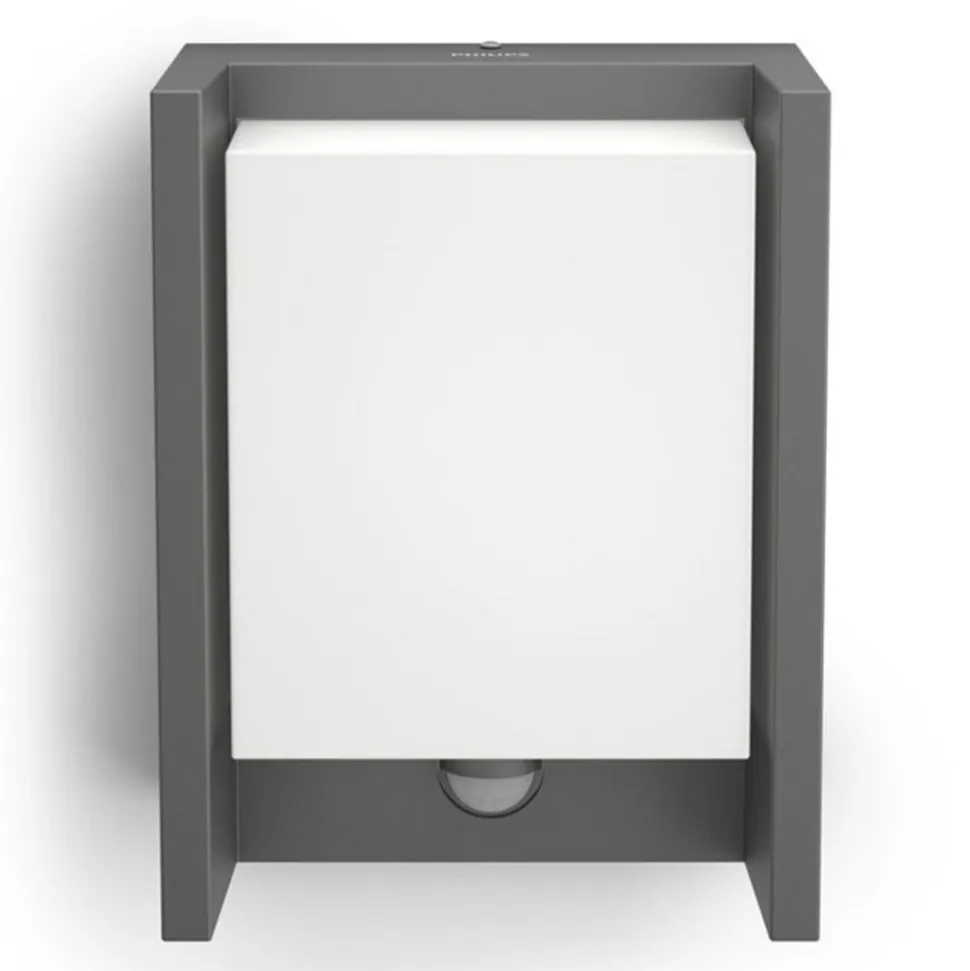 Philips udendørs LED-væglampe Arbour Sensor 1 lyskilde. 2.700 K