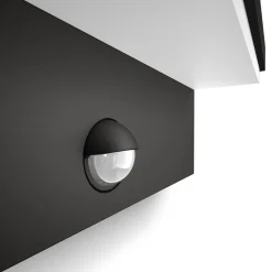 Philips udendørs LED-væglampe Bustan Sensor 2.700 K