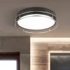 Phoenix loftslampe, Ø 40 cm, sort/krom, IP44