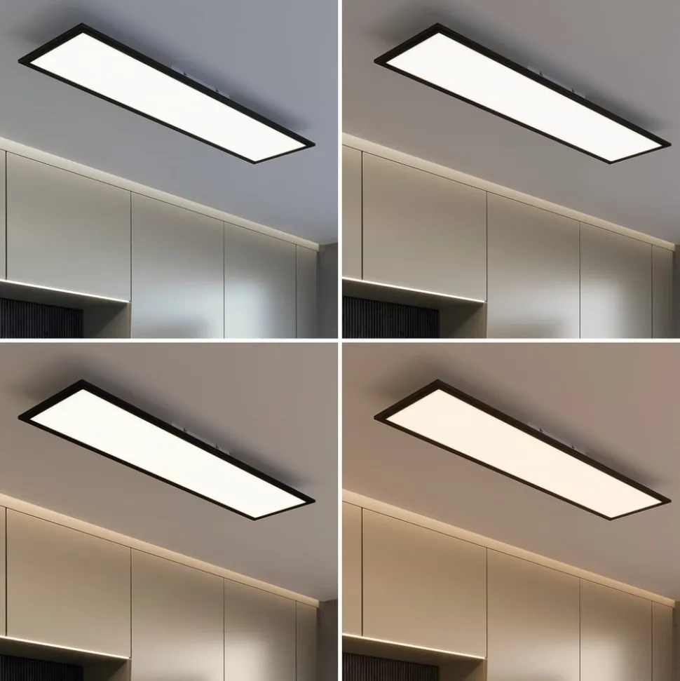 Piatto LED-panel CCT fjernbetjening 100x25 sort