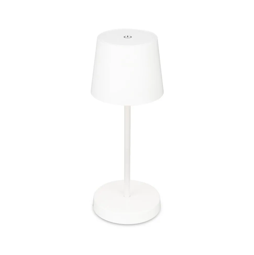 Piha LED-bordlampe med genopladeligt batteri, hvid