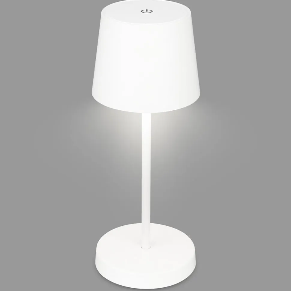 Piha LED-bordlampe med genopladeligt batteri, hvid