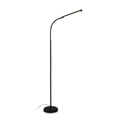 Pivaz LED-gulvlampe justerbar berøringsdæmper sort