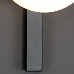 Pluto væglampe, 1 lyskilde, sort/hvid, afbryder