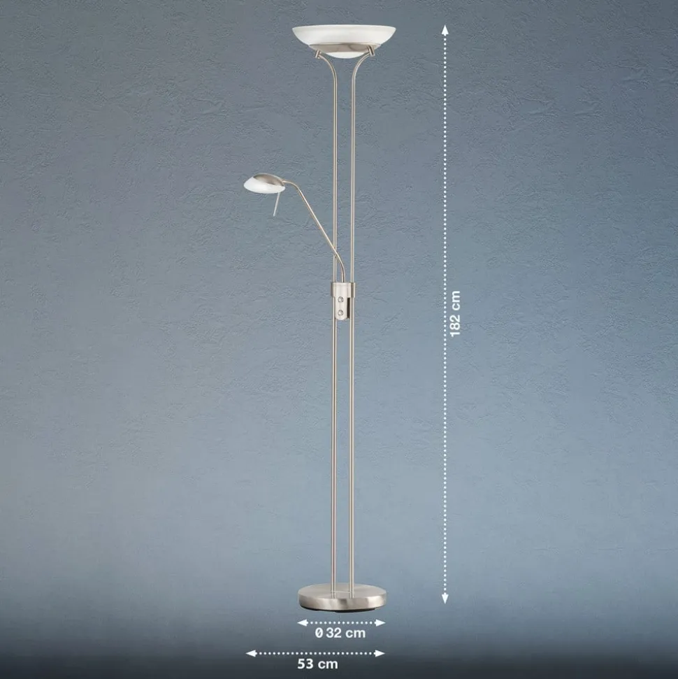 Pool LED-gulvlampe med læsearm, CCT-funktion