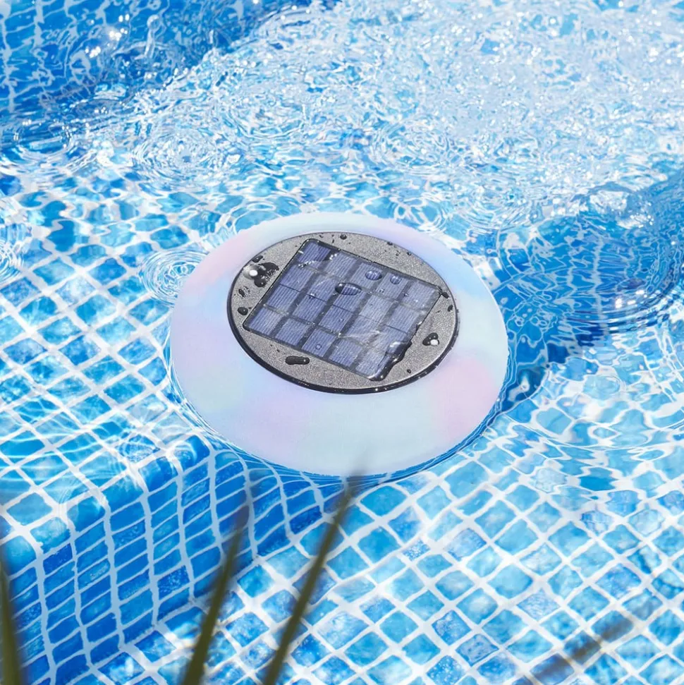 Pool Light LED-pool-lys solcelle flerfarvet, hvid