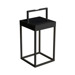 Portofino LED-solcellelygte, væg/bord, sort