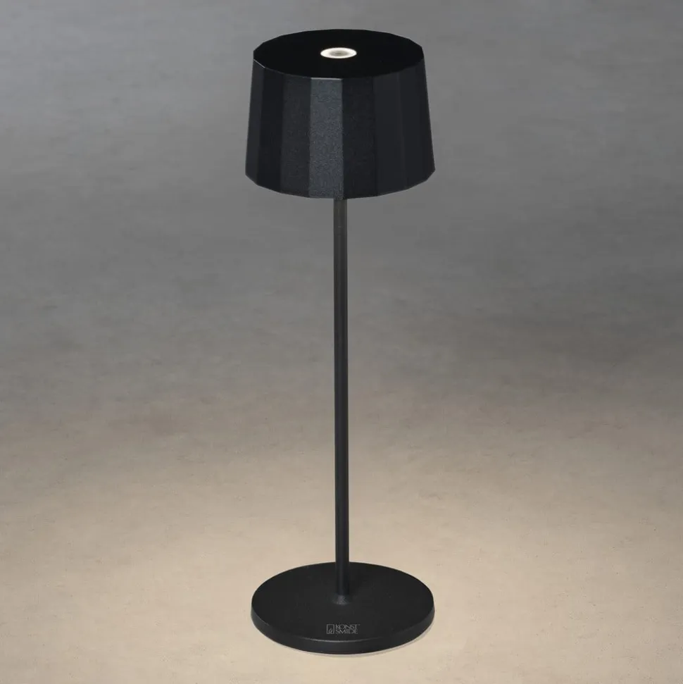 Positano LED-bordlampe til udendørs brug, sort