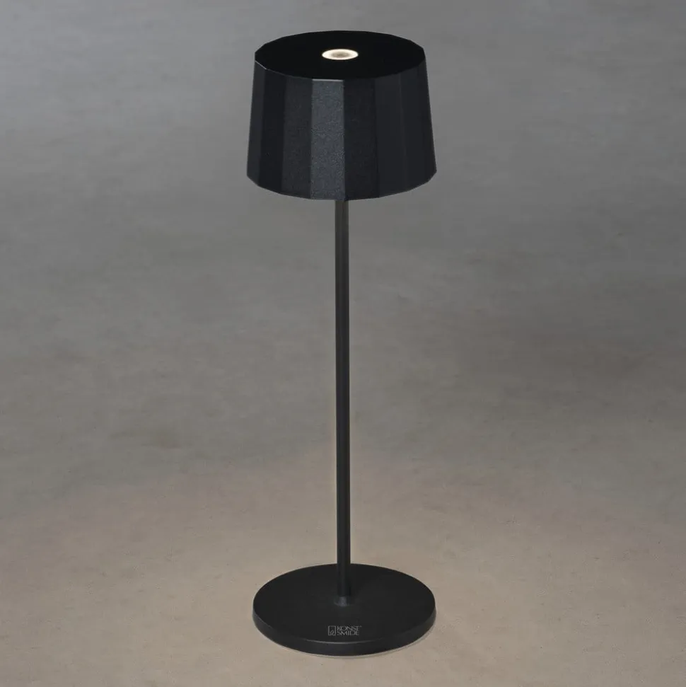 Positano LED-bordlampe til udendørs brug, sort