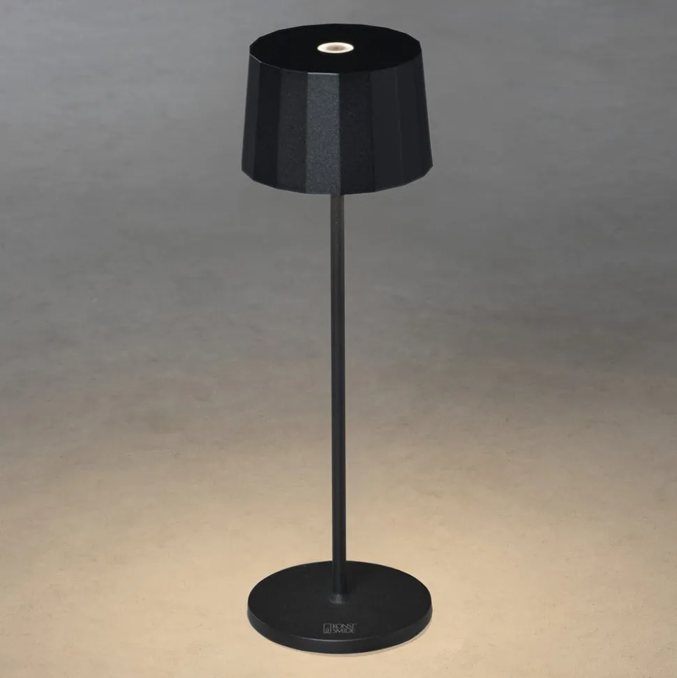 Positano LED-bordlampe til udendørs brug, sort