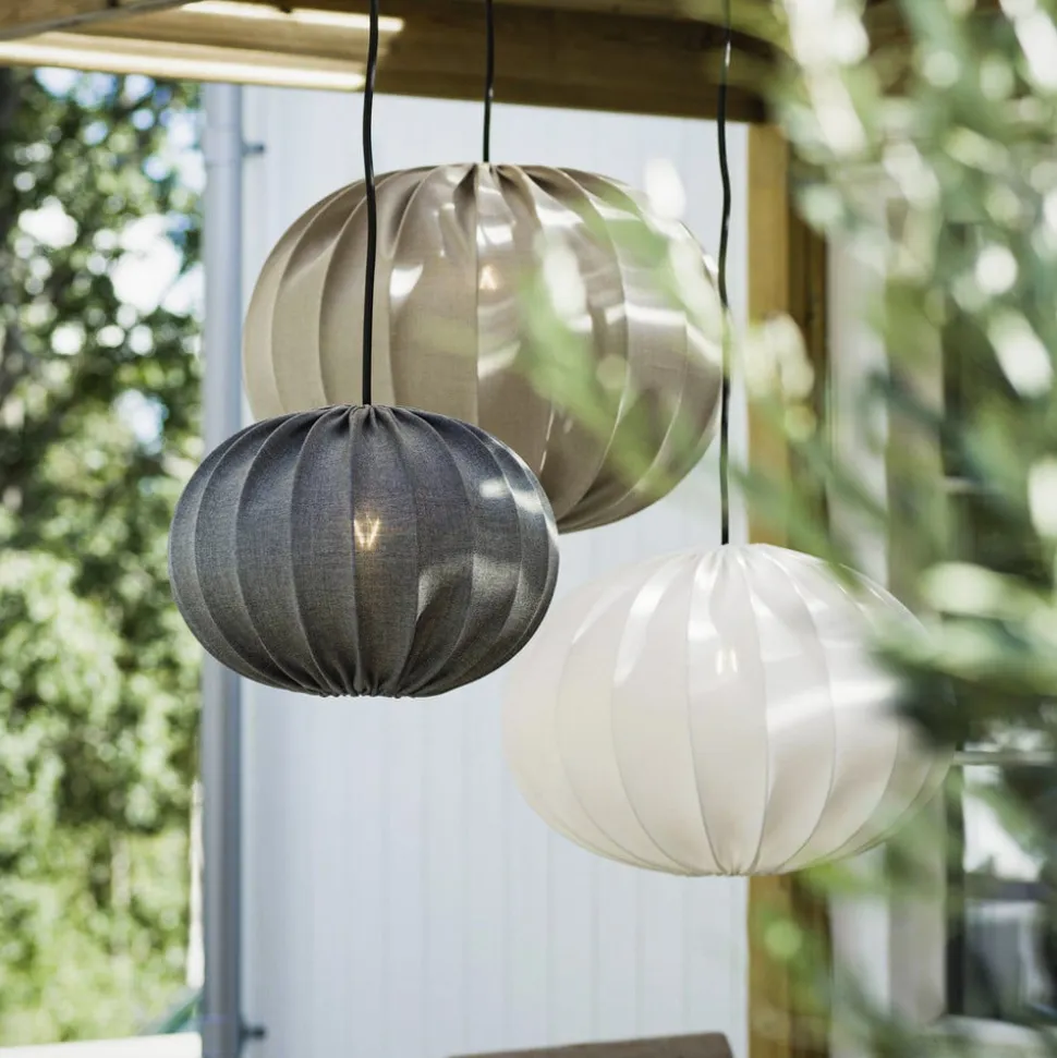 PR Home Hilma hængelampe udendørs, hvid Ø 60 cm