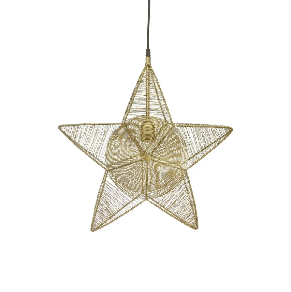 PR Home Rigel dekostjerne af metal Ø 50 cm creme
