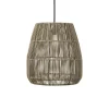 PR Home udendørs hængelampe Saigon, grå, Ø 38 cm, kabel 2,5 m