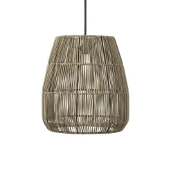 PR Home udendørs hængelampe Saigon, grå, Ø 38 cm, kabel 2,5 m