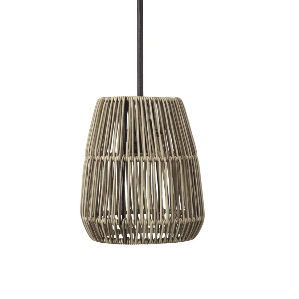 PR Home udendørs hængelampe Saigon, grå, Ø 18 cm, kabel 2,5 m