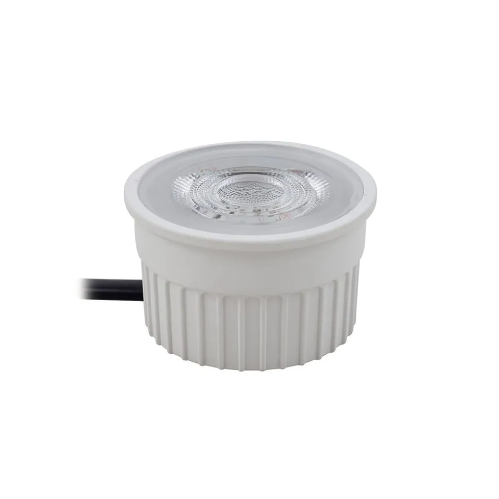 Prios indbygget loftspot Fibur med LED-modul, beige, sæt med 10 stk