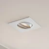 Prios indbygningslampe Fibur, hvid, 9 cm, GU10