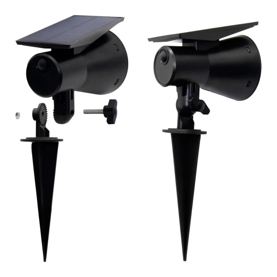Prios Jostiras LED-solspotlight med jordspyd