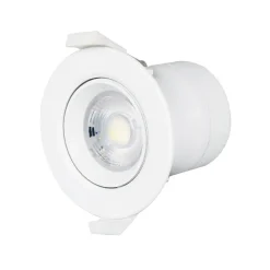 Prios LED indbygningslampe Shima, hvid, 7W, 3000K, 3 enheder, dæmpbar