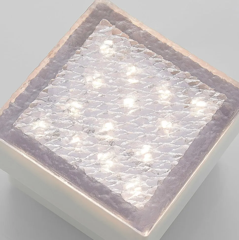 Prios LED nedgravningslampe Ewgenie, 10 cm, transparent