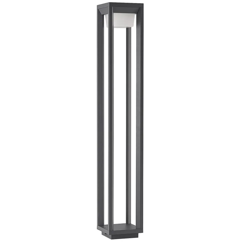 Prios LED-gadelampe Gamion, 90 cm, antracit, metal, IP54