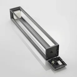 Prios LED-gadelampe Gamion, 90 cm, antracit, metal, IP54