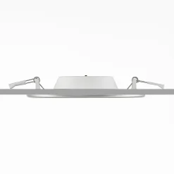 Prios LED-indbygningslampe Cadance, sølv, 17 cm, sæt med 10, CCT