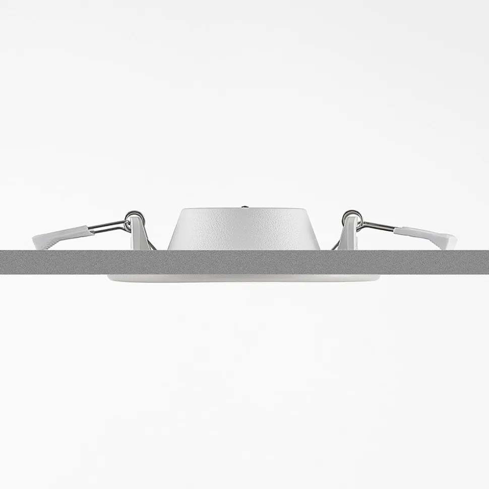 Prios LED-indbygningslampe Cadance, hvid, 12 cm, CCT, IP44