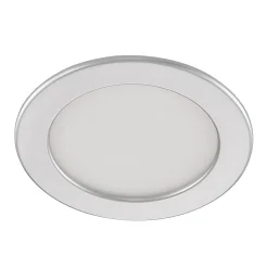 Prios LED-indbygningslampe Cadance, sølv, 17 cm, CCT, IP44