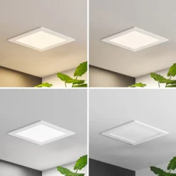 Prios LED-indbygningslampe Helina, hvid, 22 cm, 24 W, dæmpbar