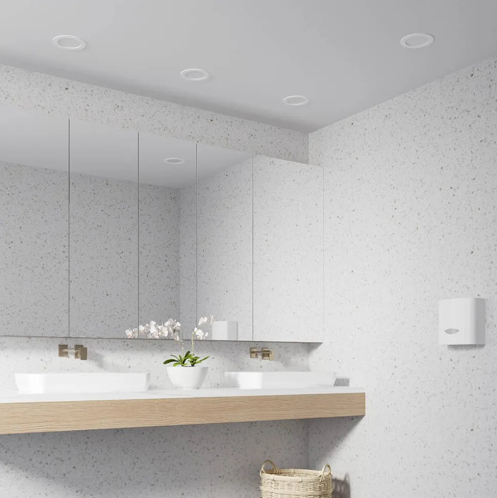Prios LED-indbygningslampe Cadance, hvid, 17 cm, sæt med 3, CCT