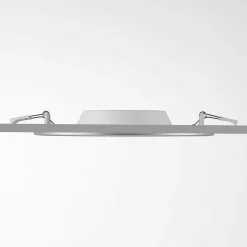 Prios LED-indbygningslampe Cadance, sølv, 22 cm, sæt med 3, CCT