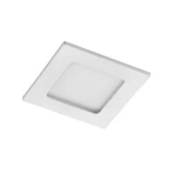 Prios LED-indbygningslampe Helina, sølv, 11,5 cm, dæmpbar