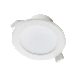 Prios LED-indbygningslampe Rida, sæt med 10, hvid, 10 cm, CCT, IP44