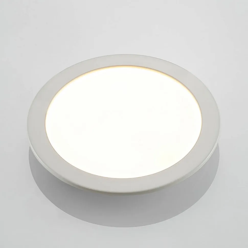 Prios LED-indbygningslampe Cadance, hvid, 24 cm, CCT, IP44