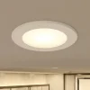 Prios LED-indbygningsspot Rida, hvid. Ø 10 cm, CCT, IP44