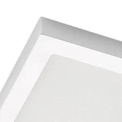 Prios LED-loftlampe Alette, sølv, 22,7 cm, 24W, dæmpbar