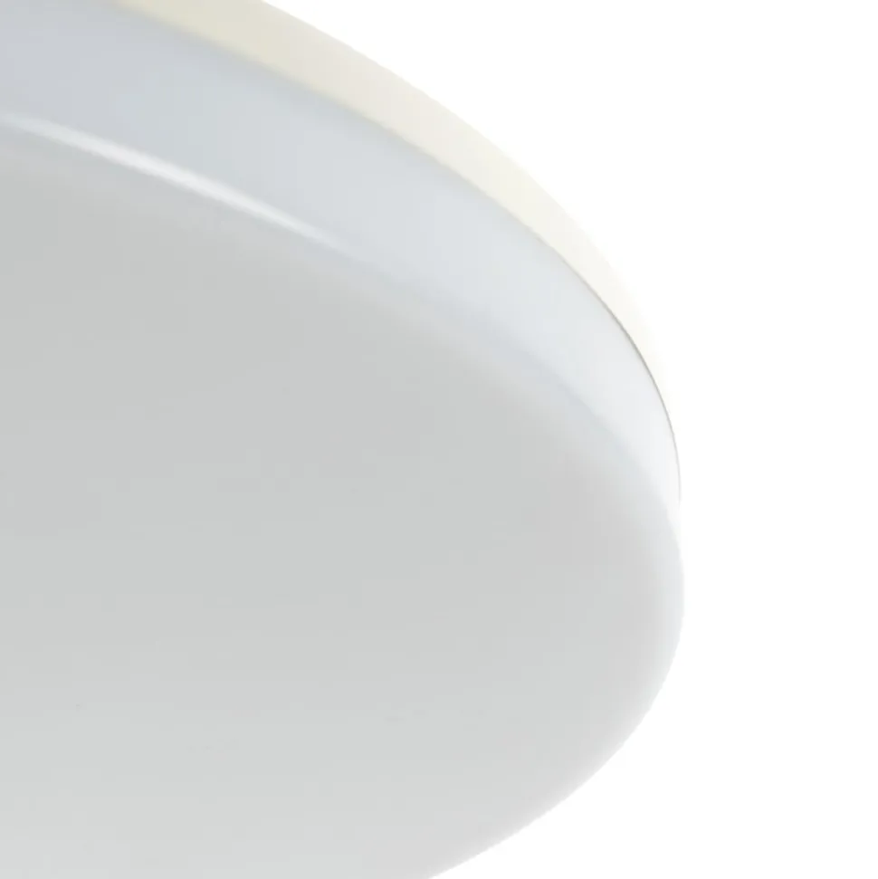 Prios LED-loftlampe Artin, Ø 33 cm, hvid, CCT, IP65