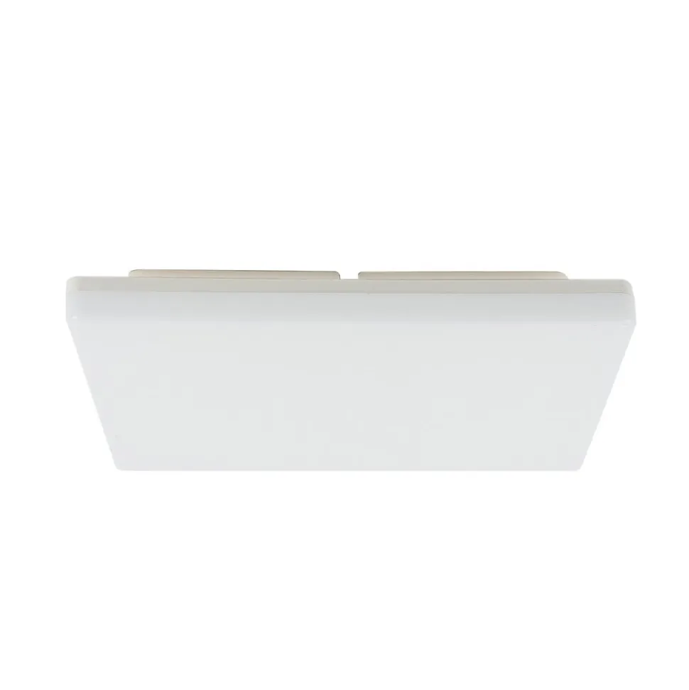 Prios LED-loftlampe Artin, 33 cm, hvid, kantet, sensor