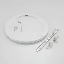 Prios LED-loftlampe Aureka, sæt med 2, sensor, Ø 33 cm, hvid