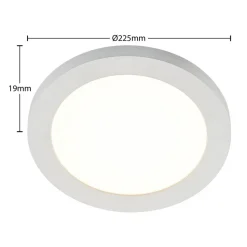 Prios LED-loftlampe Aureka, sæt med 3, sensor, Ø 23 cm, hvid