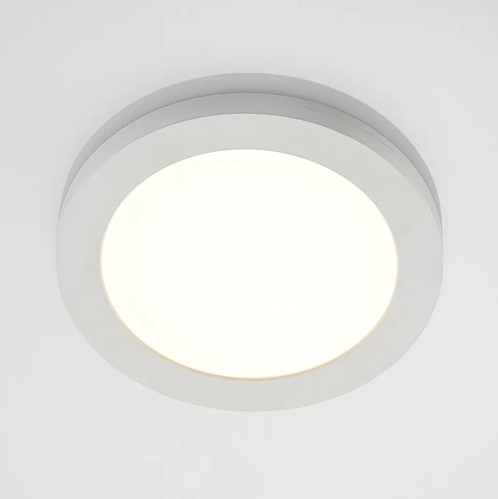 Prios LED-loftlampe Aureka, sæt med 3, sensor, Ø 23 cm, hvid