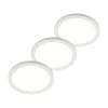 Prios LED-loftlampe Aureka, sæt med 3, sensor, Ø 33 cm, hvid