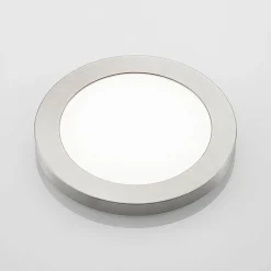 Prios LED-loftlampe Aureka, Ø 23 cm, sølv, metal