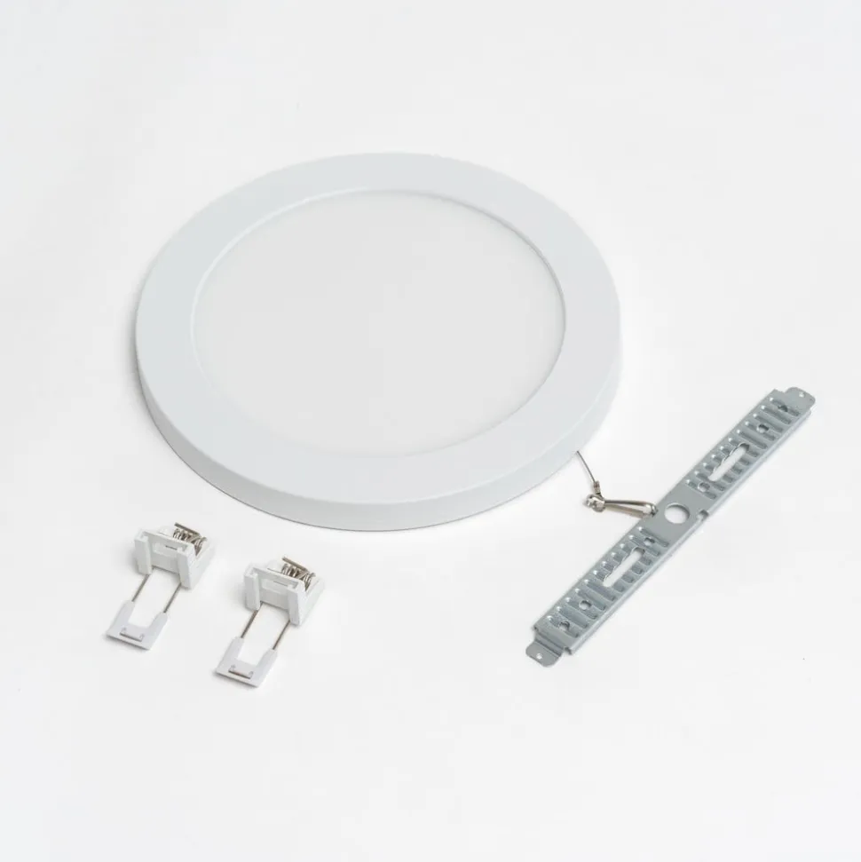 Prios LED-loftlampe Aureka, bevægelsessensor, Ø 23 cm, hvid